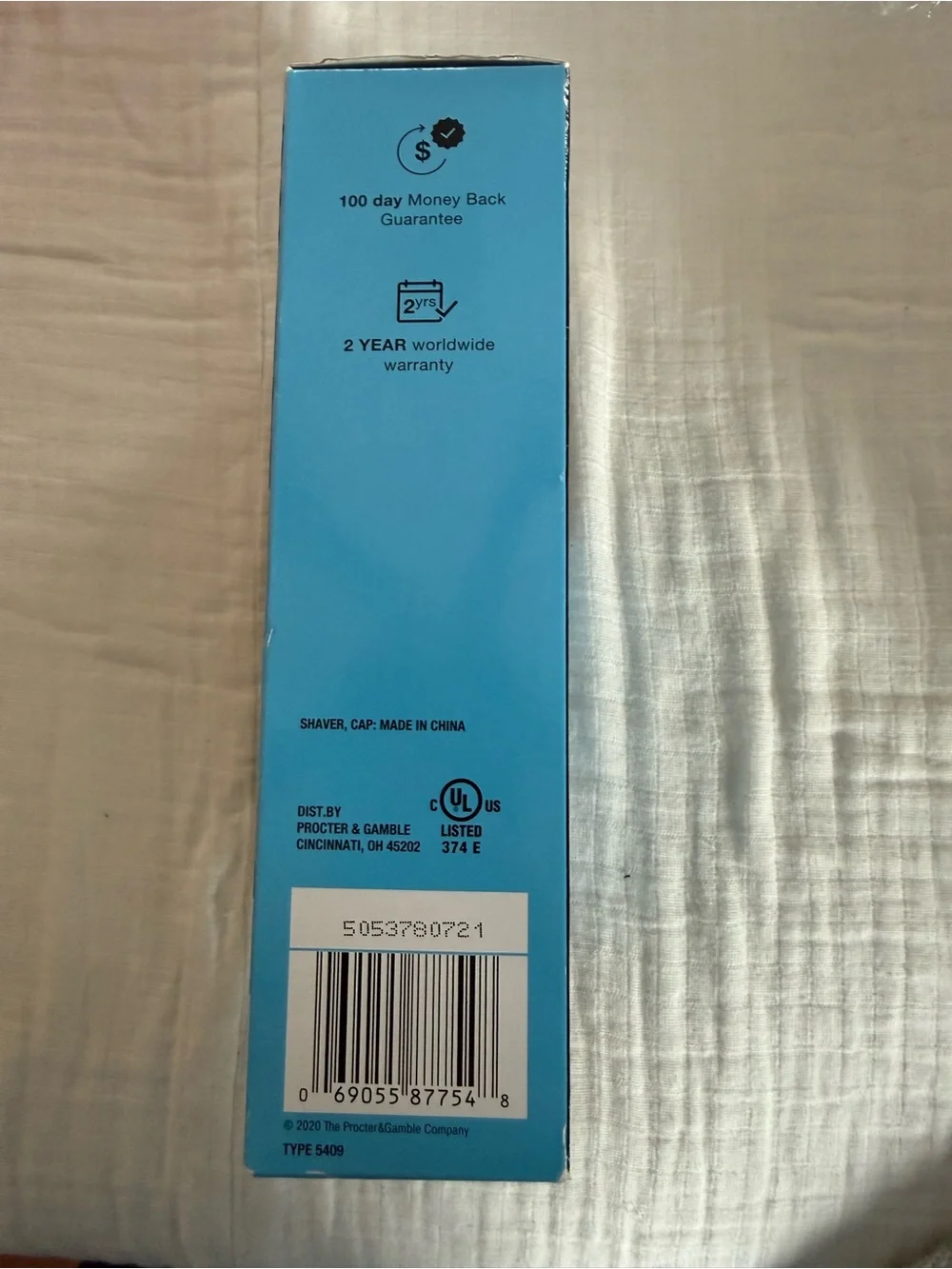 NIB Braun Men's Series 3 ProSkin Electric Razor Shaver with Protective Cap
